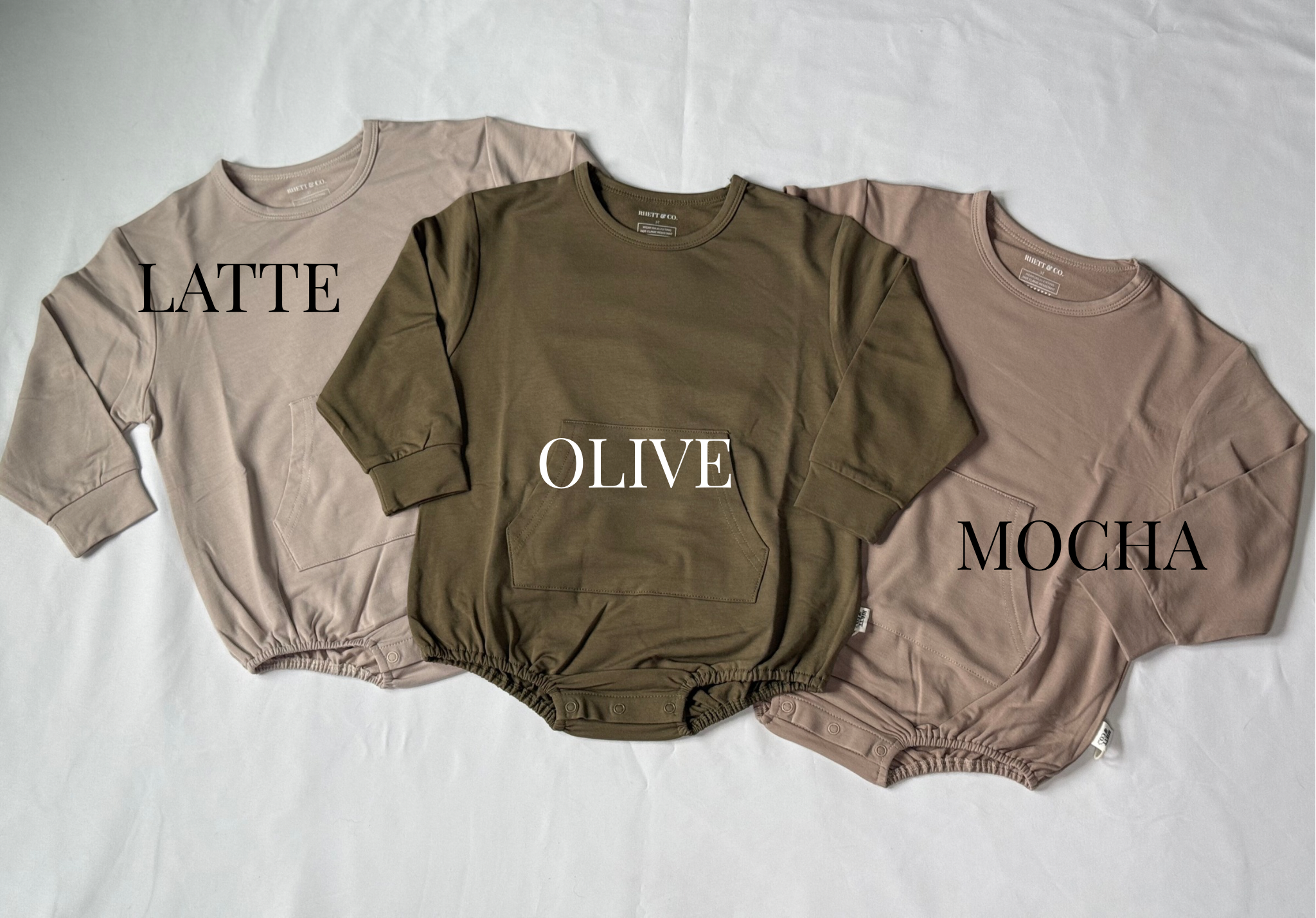 OLIVE - LONG SLEEVE BUBBLE ROMPER